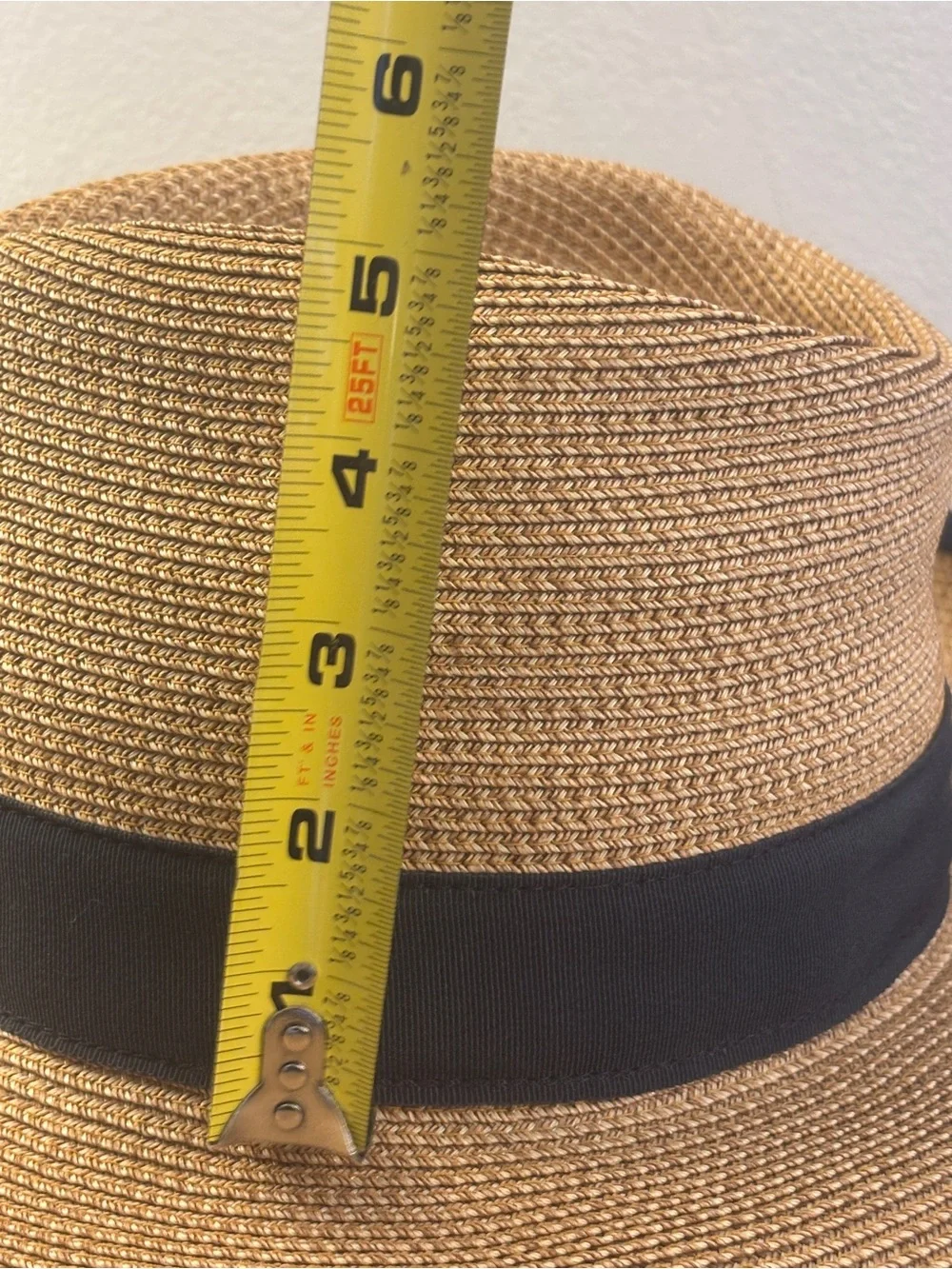 Eric Javits Squishee Instinct Straw Fedora Sun Hat Natural - Picture 14 of 14